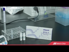 Gaveta rápida de Kit One Step Disposable Plastic do teste do Strep A do cotonete da garganta