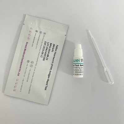 One Step CHW Test Canine Heartworm Antigen Rapid  Diagnostic Kit 10 Test Box
